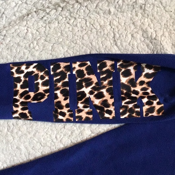 PINK Leopard Animal Accent Sweatshirt - Picture 3 of 10
